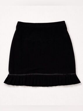 Motherhood Maternity Drawstring Skirt With Ruffle